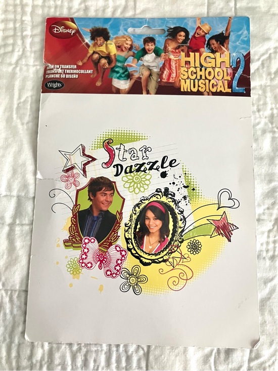Disney Other - Vintage Disney Y2K 2000s High School Musical Troy and Gabriella Iron on patch